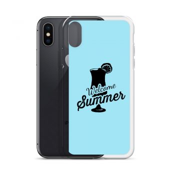 iPhone Phone Case Cover Light Blue - Welcome Summer