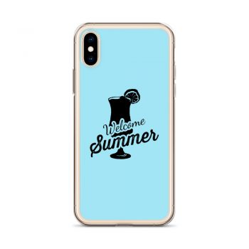 iPhone Phone Case Cover Light Blue - Welcome Summer