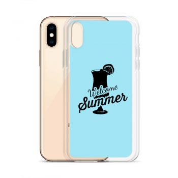 iPhone Phone Case Cover Light Blue - Welcome Summer