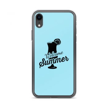 iPhone Phone Case Cover Light Blue - Welcome Summer