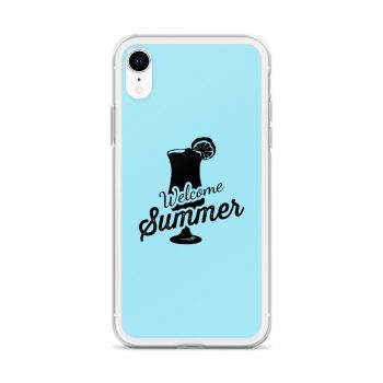 iPhone Phone Case Cover Light Blue - Welcome Summer