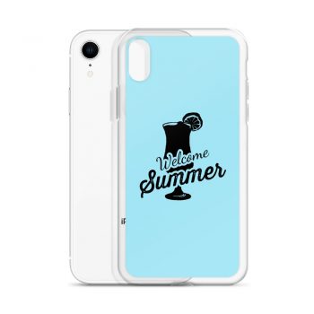 iPhone Phone Case Cover Light Blue - Welcome Summer