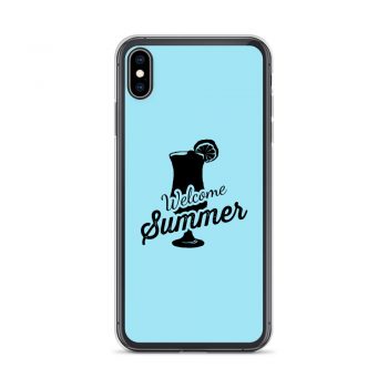 iPhone Phone Case Cover Light Blue - Welcome Summer