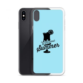 iPhone Phone Case Cover Light Blue - Welcome Summer