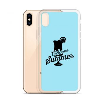 iPhone Phone Case Cover Light Blue - Welcome Summer