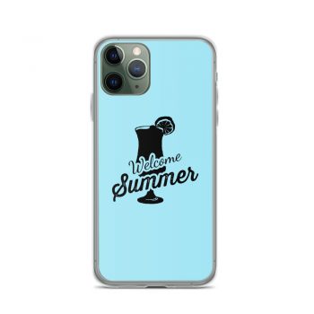 iPhone Phone Case Cover Light Blue - Welcome Summer