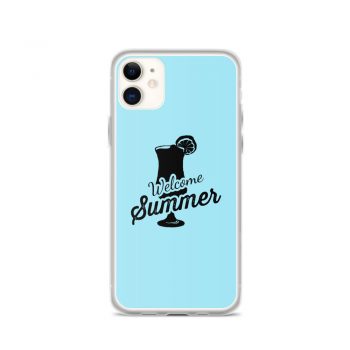 iPhone Phone Case Cover Light Blue - Welcome Summer