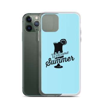 iPhone Phone Case Cover Light Blue - Welcome Summer