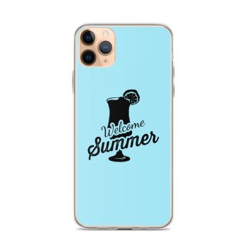 iPhone Phone Case Cover Light Blue - Welcome Summer