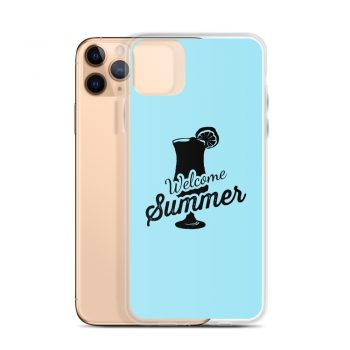 iPhone Phone Case Cover Light Blue - Welcome Summer