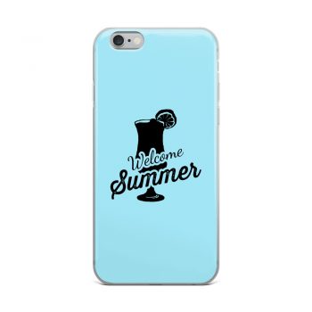 iPhone Phone Case Cover Light Blue - Welcome Summer