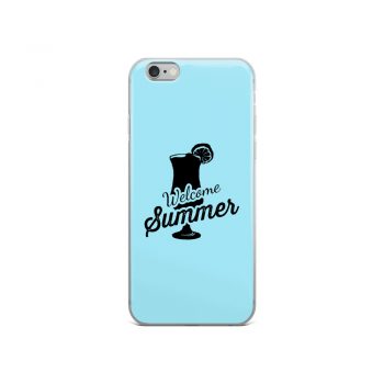 iPhone Phone Case Cover Light Blue - Welcome Summer