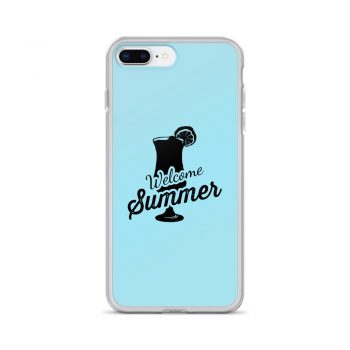 iPhone Phone Case Cover Light Blue - Welcome Summer