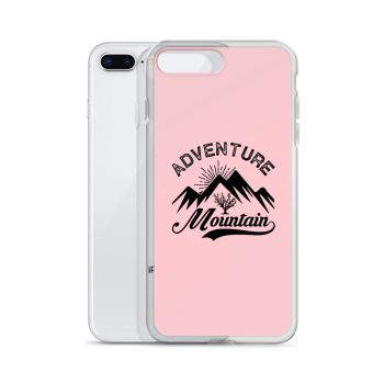 iPhone Phone Case Cover Pink - Adventure Mountains