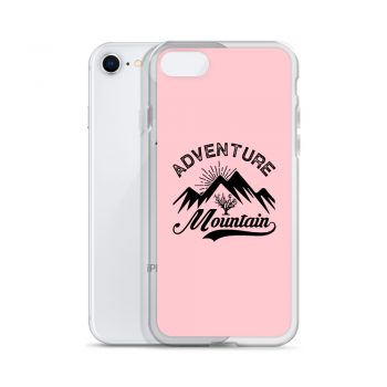 iPhone Phone Case Cover Pink - Adventure Mountains