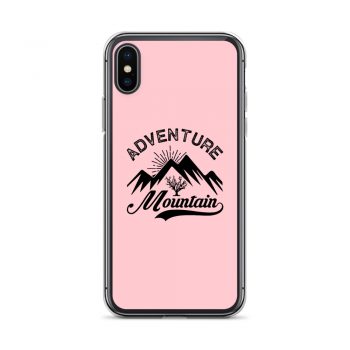 iPhone Phone Case Cover Pink - Adventure Mountains