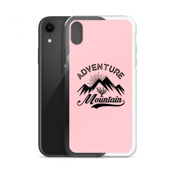 iPhone Phone Case Cover Pink - Adventure Mountains