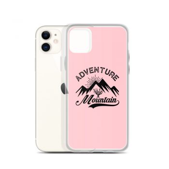 iPhone Phone Case Cover Pink - Adventure Mountains