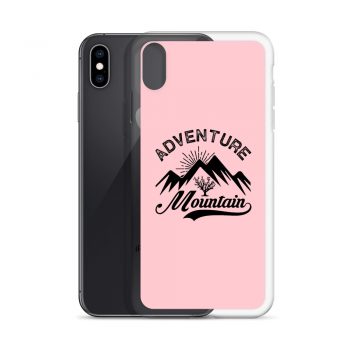 iPhone Phone Case Cover Pink - Adventure Mountains