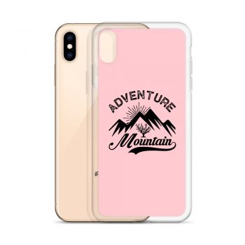 iPhone Phone Case Cover Pink - Adventure Mountains