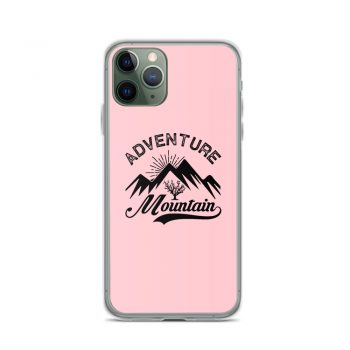 iPhone Phone Case Cover Pink - Adventure Mountains