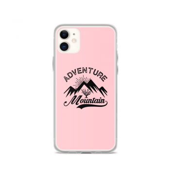 iPhone Phone Case Cover Pink - Adventure Mountains