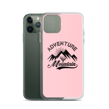 iPhone Phone Case Cover Pink - Adventure Mountains