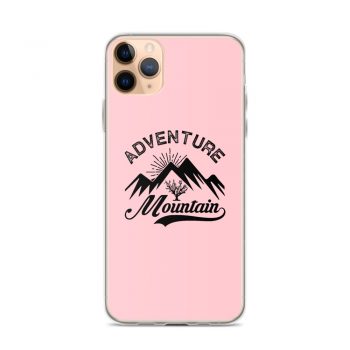 iPhone Phone Case Cover Pink - Adventure Mountains