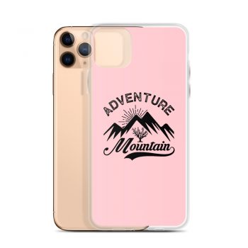 iPhone Phone Case Cover Pink - Adventure Mountains