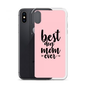 iPhone Phone Case Cover Pink - Best Dog Mom Ever