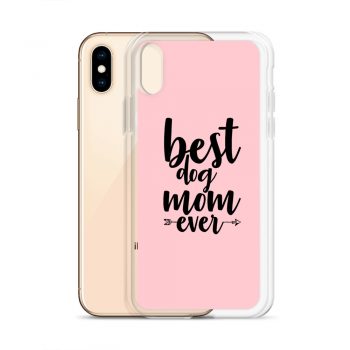 iPhone Phone Case Cover Pink - Best Dog Mom Ever