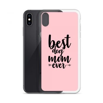 iPhone Phone Case Cover Pink - Best Dog Mom Ever