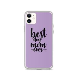 iPhone Phone Case Cover Purple - Best Dog Mom Ever