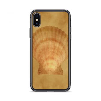 iPhone Phone Case Cover Sea Shell Seashells Ocean Beige Sand Art Print Old Antique Vintage Botanical Beige Brown