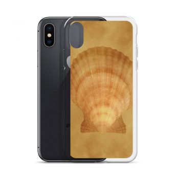 iPhone Phone Case Cover Sea Shell Seashells Ocean Beige Sand Art Print Old Antique Vintage Botanical Beige Brown