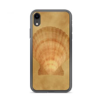 iPhone Phone Case Cover Sea Shell Seashells Ocean Beige Sand Art Print Old Antique Vintage Botanical Beige Brown