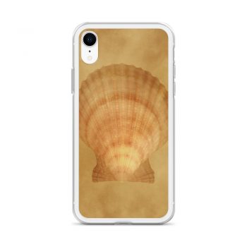 iPhone Phone Case Cover Sea Shell Seashells Ocean Beige Sand Art Print Old Antique Vintage Botanical Beige Brown