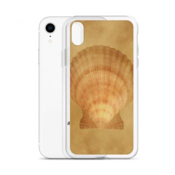 iPhone Phone Case Cover Sea Shell Seashells Ocean Beige Sand Art Print Old Antique Vintage Botanical Beige Brown