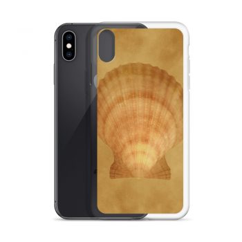 iPhone Phone Case Cover Sea Shell Seashells Ocean Beige Sand Art Print Old Antique Vintage Botanical Beige Brown