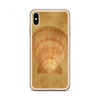 iPhone Phone Case Cover Sea Shell Seashells Ocean Beige Sand Art Print Old Antique Vintage Botanical Beige Brown