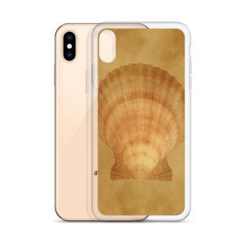 iPhone Phone Case Cover Sea Shell Seashells Ocean Beige Sand Art Print Old Antique Vintage Botanical Beige Brown