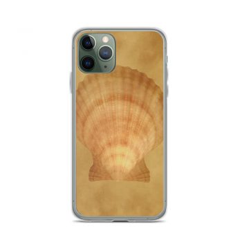 iPhone Phone Case Cover Sea Shell Seashells Ocean Beige Sand Art Print Old Antique Vintage Botanical Beige Brown