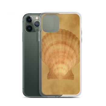 iPhone Phone Case Cover Sea Shell Seashells Ocean Beige Sand Art Print Old Antique Vintage Botanical Beige Brown