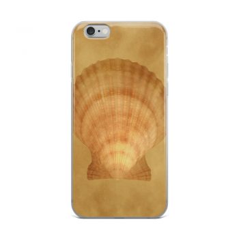 iPhone Phone Case Cover Sea Shell Seashells Ocean Beige Sand Art Print Old Antique Vintage Botanical Beige Brown