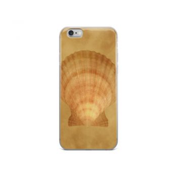 iPhone Phone Case Cover Sea Shell Seashells Ocean Beige Sand Art Print Old Antique Vintage Botanical Beige Brown