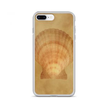 iPhone Phone Case Cover Sea Shell Seashells Ocean Beige Sand Art Print Old Antique Vintage Botanical Beige Brown