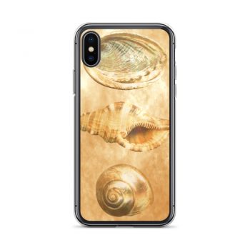 iPhone Phone Case Cover Sea Shells Seashells Ocean Beach Beige Sand Art Print Old Antique Vintage