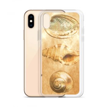 iPhone Phone Case Cover Sea Shells Seashells Ocean Beach Beige Sand Art Print Old Antique Vintage