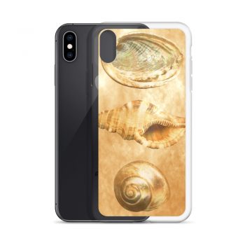 iPhone Phone Case Cover Sea Shells Seashells Ocean Beach Beige Sand Art Print Old Antique Vintage