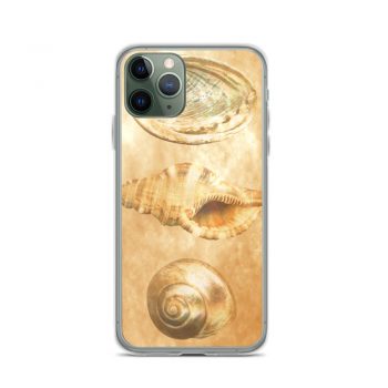 iPhone Phone Case Cover Sea Shells Seashells Ocean Beach Beige Sand Art Print Old Antique Vintage